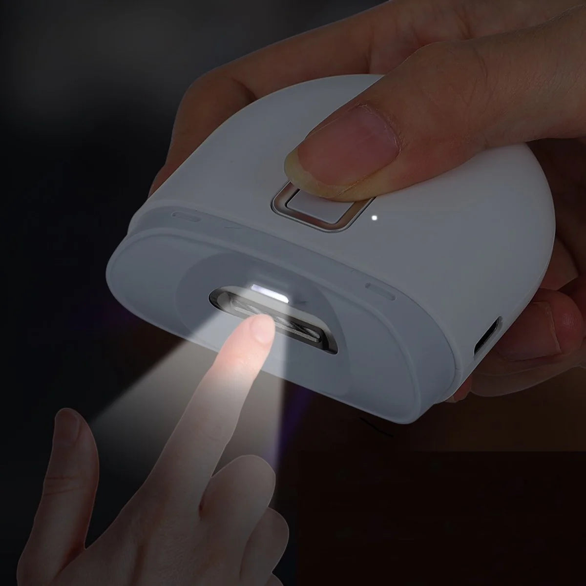 Cortaúñas Eléctrico con Luz y Pulidor Integrado ✨💅